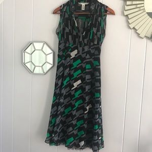 Diane von Furstenberg Geometric Sleeveless Dress